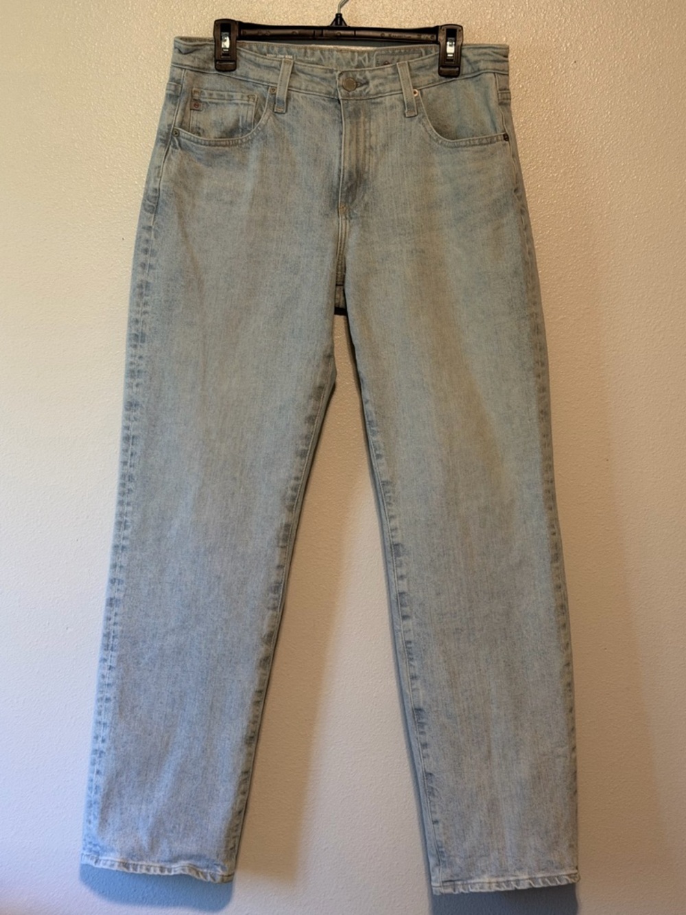 Ag Adriano Goldschmied Light Blue Straight Jeans